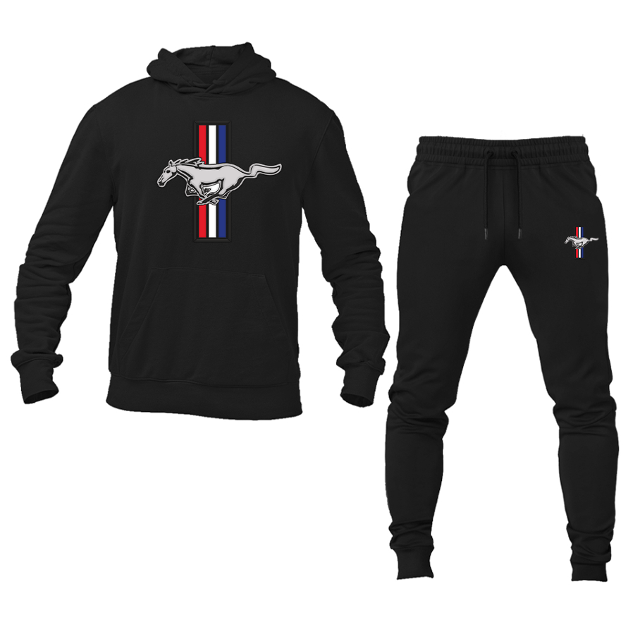 Men's Mustang Pullover Hoodie Joggers Set